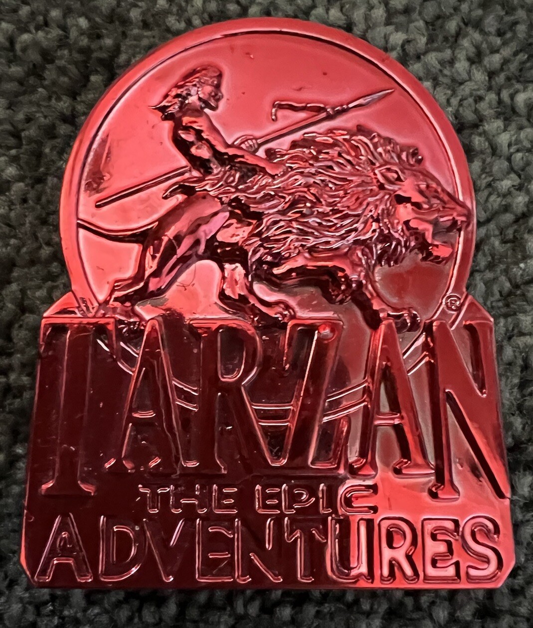 Disney Tarzan Epic Adventures Metallic Badge Clip Vintage Trendmasters 1995 Toy