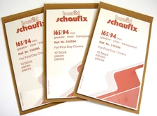 Hawid Schaufix Clear Stamp Mounts 165/94 Lot of 3 Packs of 10 for FDCs (m86)