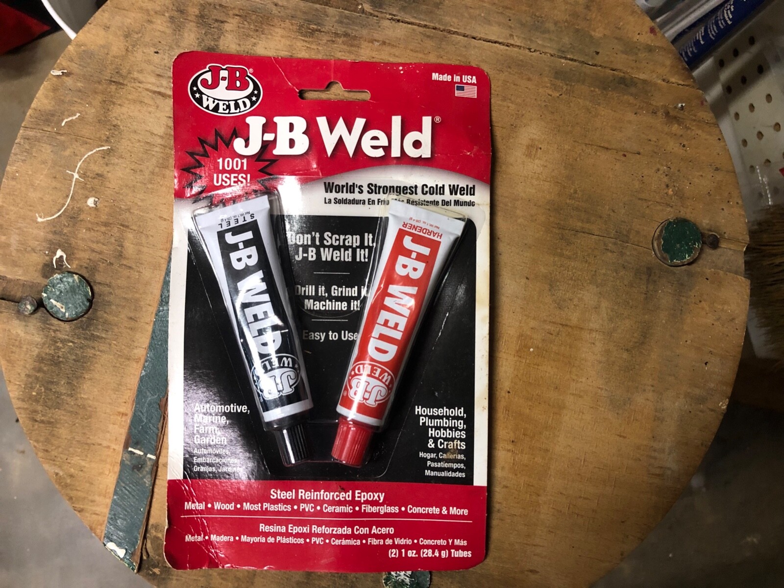 Jb Weld Original Formula Steel Reinforced Epoxy Adhesive Twin 1oz Pack eBay