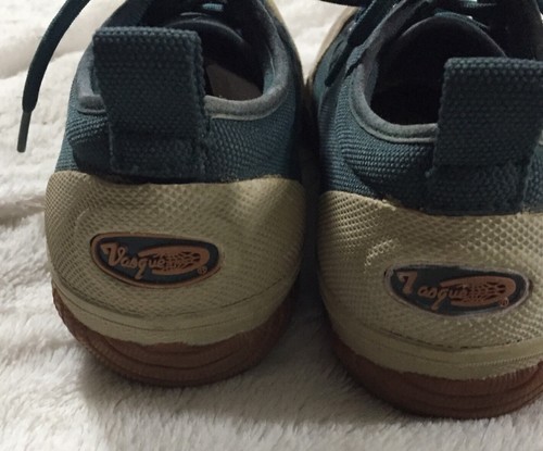 Vasque Olive Green Canvas/Tan Rubber Lace-Up Sneakers Women's Shoes 5.5 - Picture 8 of 9