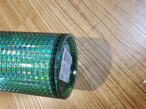 Set of 2 Starbucks Tumblers Studded Squares Green and Purple 24 Oz Venti - Picture 4 of 4
