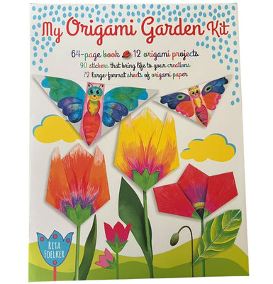 My  Origami Garden Kit:  64 pg book, 12 projects By Rita Faulkner  *Brand NEW