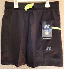 Russell Boys Cargo Shorts Size M 8 Reflective Color Black BRAND NEW
