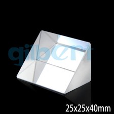 25x25x40mm Optical Glass Prisms Triangular Lsosceles Right Angle K9 Prisms Lens