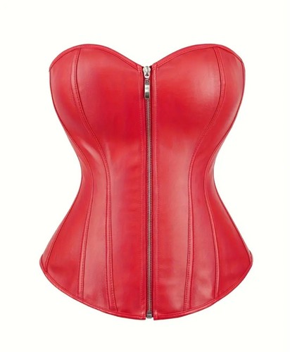 Niiyyjj Donne Sexy Overbust Corsetti Elastico Disossato Gotico Bustier Pizzo Cosplay Korset Plus Size Corselet Rosso 4x Large 127484446