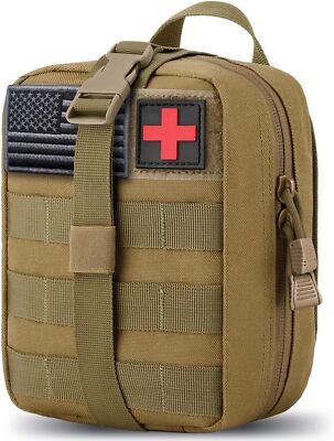 Tactical First Aid Kit Medical Molle Rip Away EMT IFAK Survival