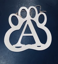 Paw Print Sign Wooden Plaque Dog Lover Pets Personalize A Wall Hanging Art