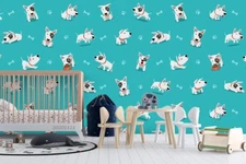 3D Doggy Seamless Wallpaper Wall Mural Removable Self-adhesive Sticker 888
