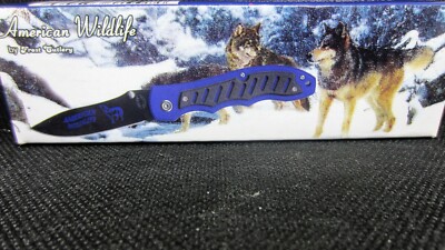 American Wildlife Pocket Knife the Wolf