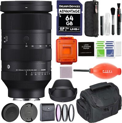 Sigma 28-105mm f/2.8 DG DN Art Lens (Sony E) w/ Accessories Bundle | 636965