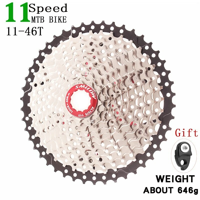 Piñones de volante de inercia para bicicleta de montaña casete 11 velocidades 11-46T Foto 3 de 4