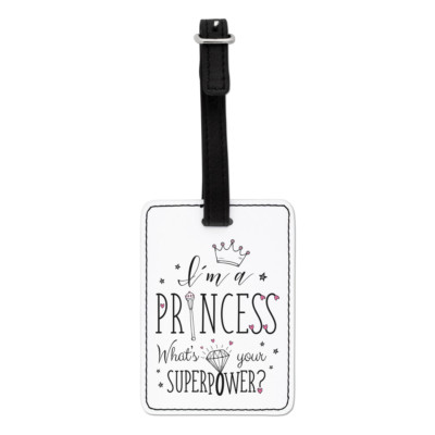 Gift Base I'm A Princess Was Ist Deine Superkraft Visual Gepäckanhänger