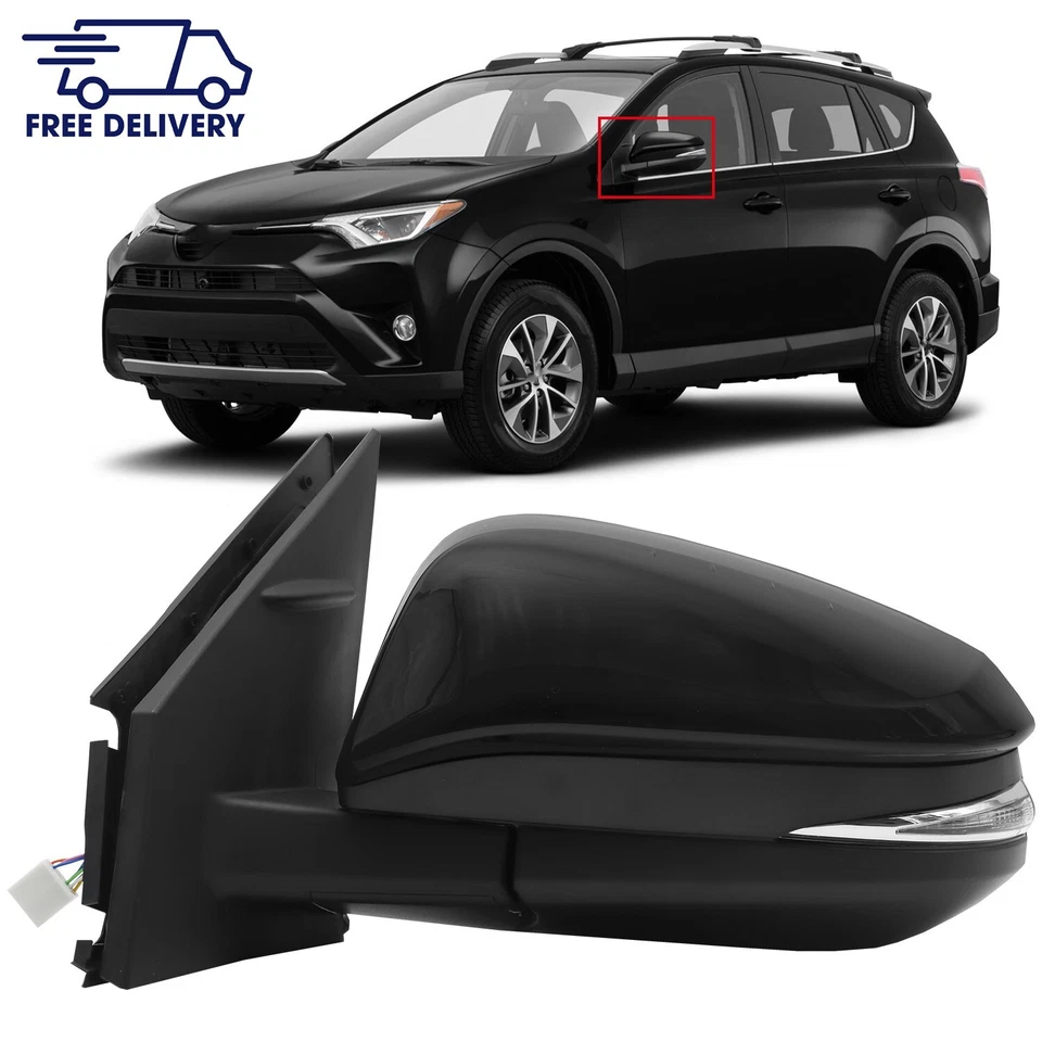 Espejos retrovisores lado izquierdo mano térmica para Toyota RAV4 2013-2018 Foto 2 de 4