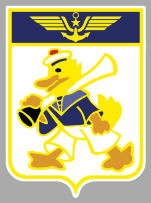 AUFKLEBER WAPPEN AERONAVALE FLOTTILLE 12 F 12F FORCE MARITIME STICKER AV099