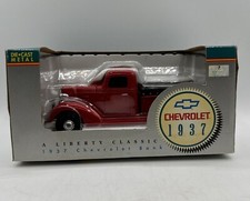 A Liberty Classic 1937 Chevrolet Red Truck Bank Die Cast Metal 12516