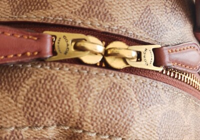 COACH 32715 SMALL Campus Cognac Signature C and Leather  display picture 1