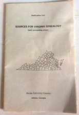 Where to Find Family History Records - SOURCES FOR VIRGINIA GENEALOGY  Book