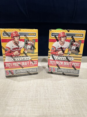 Two (2) Panini Baseball 2021 Prizm Draft Picks New Factory Sealed Packs