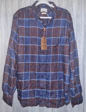 Weatherproof Vintage Men's Long Sleeve Flannel Shirt NWT Size XL