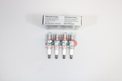 NGK Spark Plugs 4 x 1675 (PFR7S8EG) / 06H905601 For Volkswagen