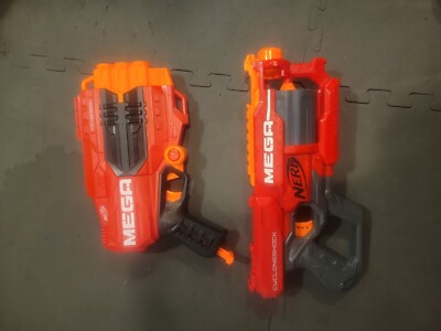 NERF N-strike Elite Mega CycloneShock Blaster and Tri-Break 