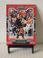 Jalen Green RC 2021-22 Panini Chronicles Playbook Red 75th Ann. Playbook #266