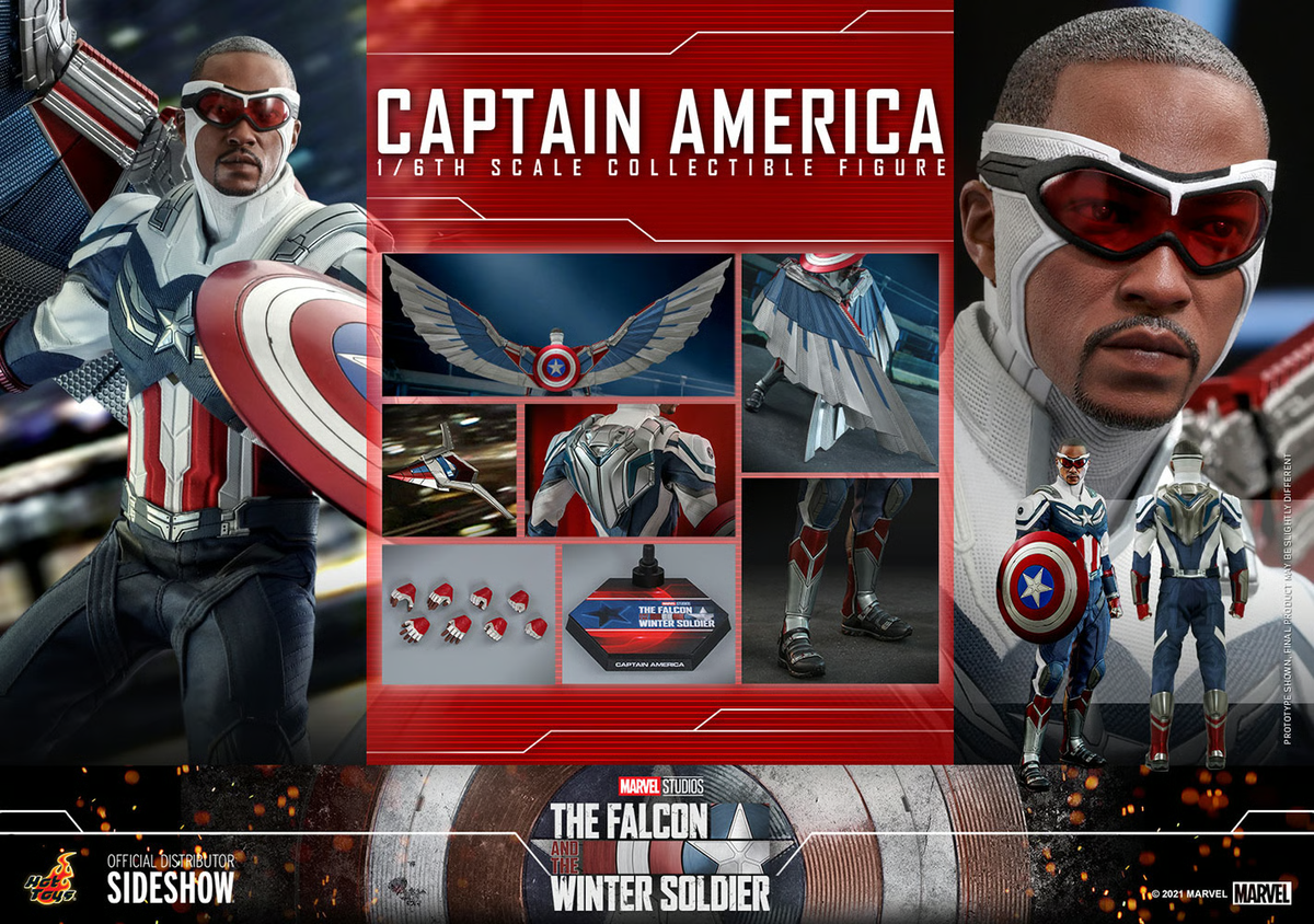1/6 The Falcon & Winter Soldier Captain America Figure Hot Toys