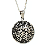 Sleipnir Odin AnhäNger Halskette Pferd Nordisch 925 Sterling Silber Schmuck...
