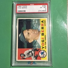 1960 Topps Set-Break #480 Yogi Berra PSA 6 EX-MT