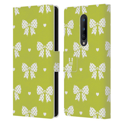 HEAD CASE DESIGNS RIBBON PATTERNS LEATHER BOOK WALLET CASE FOR ONEPLUS PHONES