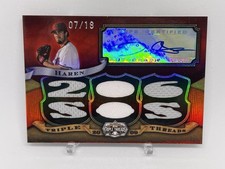 DAN HAREN 2009 TRIPLE THREADS AUTO PATCH SSP /18