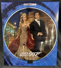 James Bond 007 Ken and Barbie Doll Gift Set 2002 Collector Edition Mattel NEW