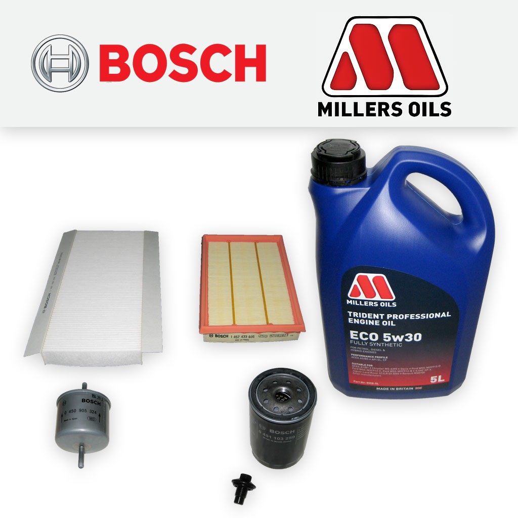 SERVICE KIT for FORD PUMA 1.6 1.7 OIL AIR FUEL CABIN FILTERS +LL OIL (1997-2002)