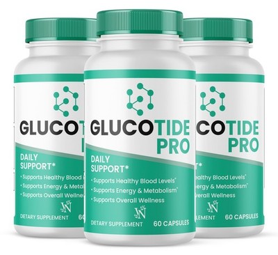 GlucoTide Capsules, Gluco Tide Official Formula, Blood Support Supplement 180ct