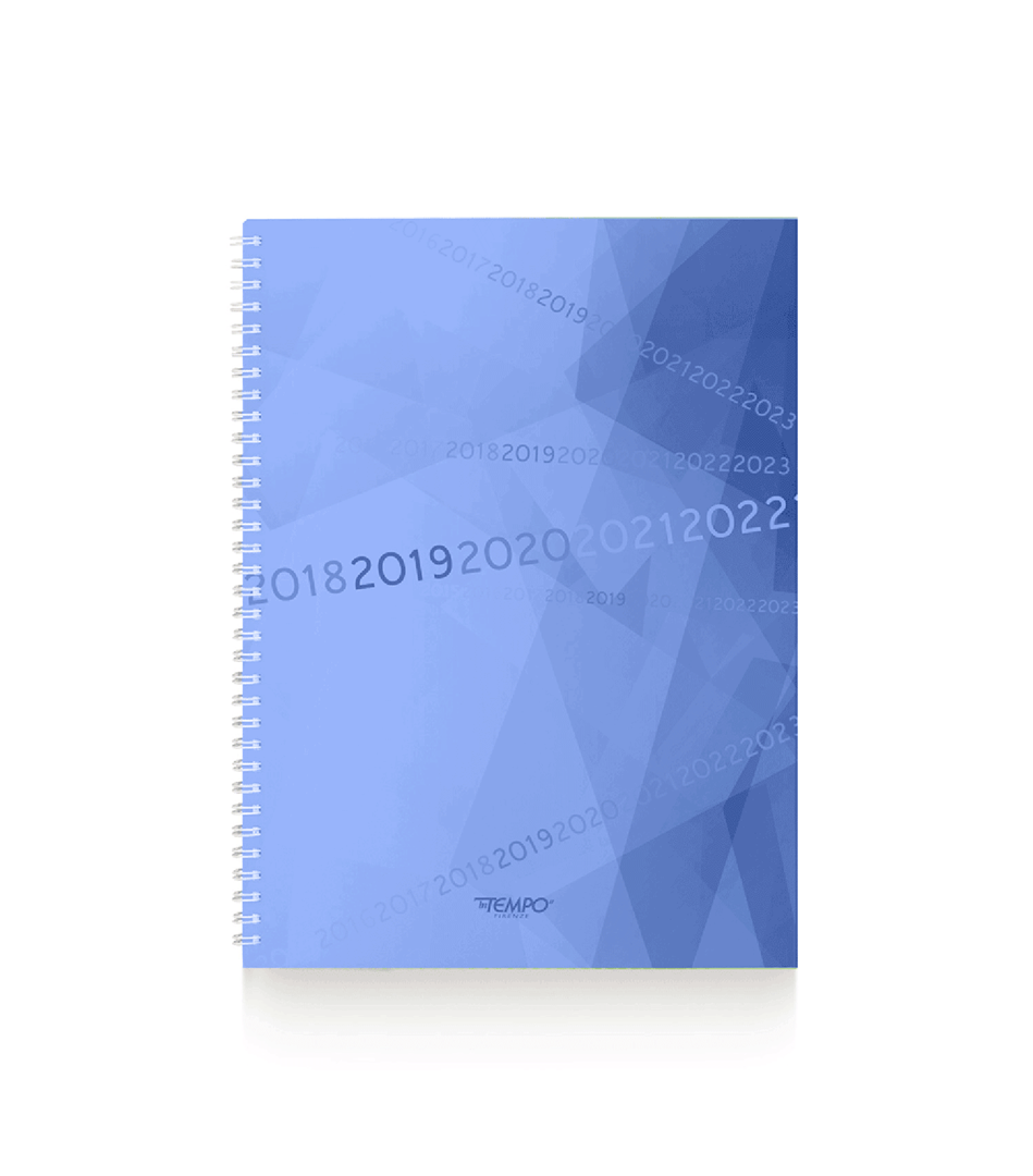 Agenda Mensile Polipro' A4 Spiralata Colori Assortiti | Intempo