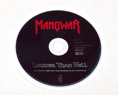 MANOWAR Logo Cut Sticker Decal Band Music Rock Metal - Manowar Louder Than Hell