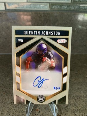 2023 SAGE #RT-185 Quentin Johnson Auto TCU/CHARGERS 2023 ALL ROOKIE TEAM 8/10