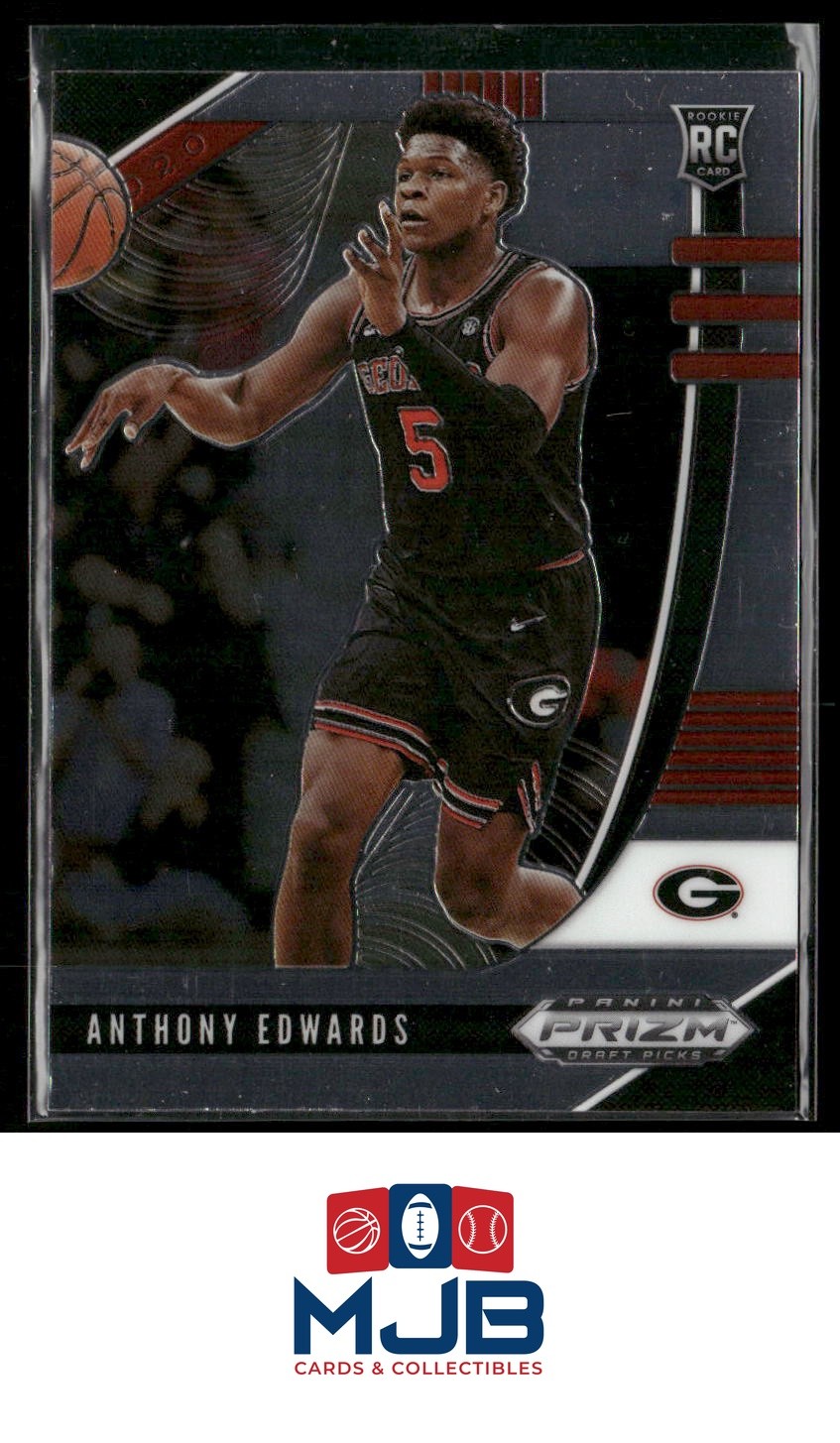 2020 Panini Prizm Draft Picks Collegiate Anthony Edwards Rookie #41