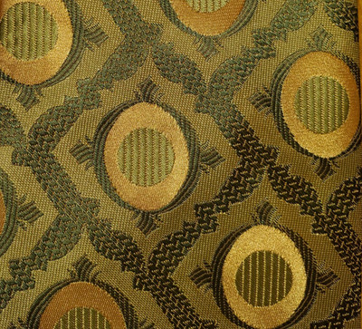 1960s 1970s VINTAGE FUNKY DISCO HIPPIE ~ SEARS MENS TIE ~ GREEN & GOLD ~ 55''
