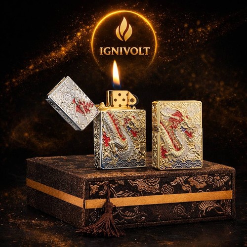 ZORRO 1024 Luxury Copper Kerosene Lighter Windproof Carved Vintage Gift Box Set! - Bild 1 von 45
