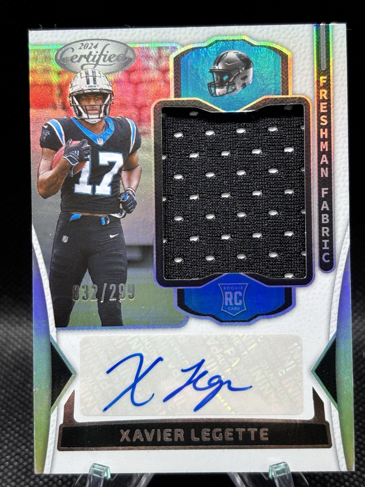2024 Certified Football Xavier Legette RPA Freshman Fabric Mirror Signature /299