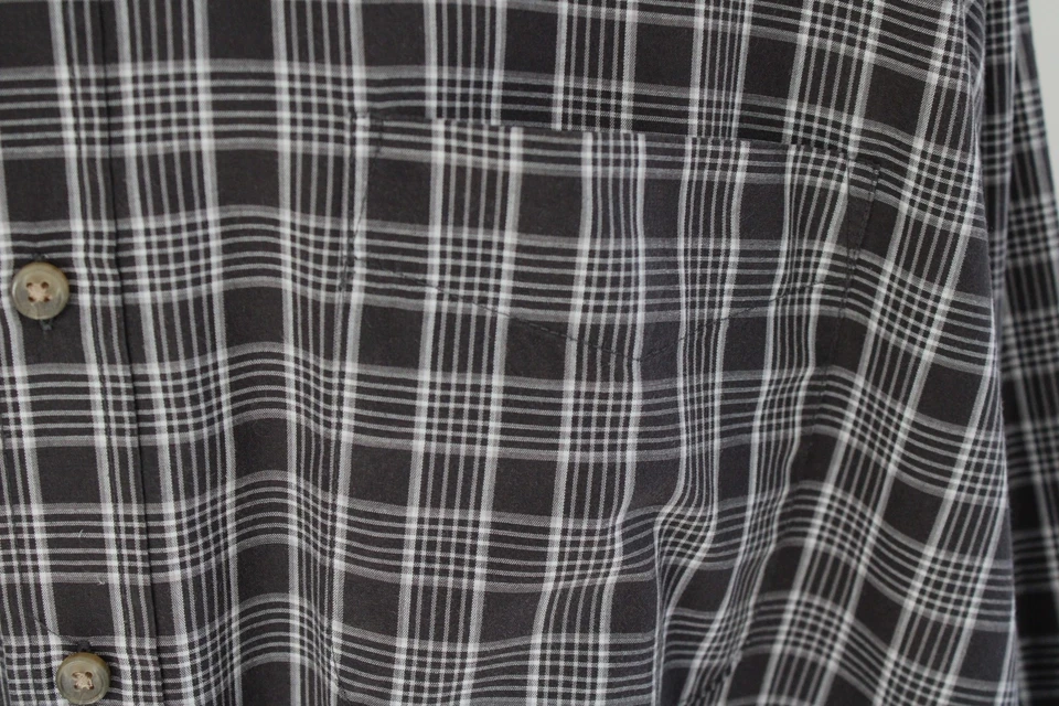 Para hombres ~ Harbor Bay, cuello abotonado, camisa manga larga, 4XL Foto 3 de 4