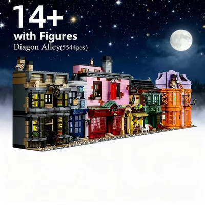 MOC 75978 Diagonal Alley Building Blocks Model Bricks Hot Film Streetview 5544Pc