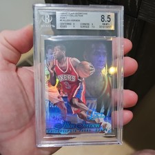 1996 Flair Showcase Legacy Collection Allen Iverson #3 Row 1 RC 41/150 BGS 8.5