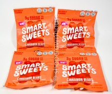 4 Smart Sweets CINNAMON BEARS 3g Sugar Bag 1.8oz 11/14/2026