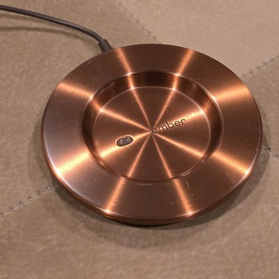 Ember Mug Charging Coaster Premium Copper Finish w/ Adapter ONLY Dock Base