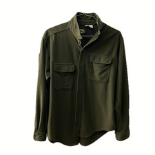Cabela's Fleece Shacket, Men's Reg. XL, Army Green, Vintage Made in USA