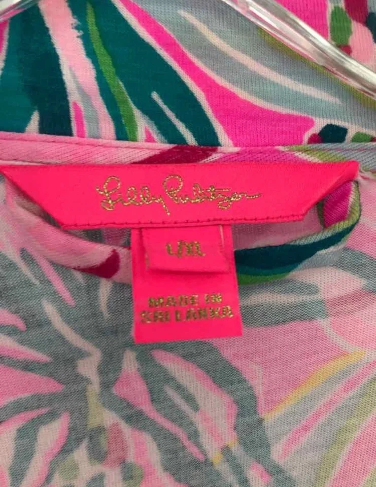 Lilly Pulitzer Tropical Multicolor Robe Sz L XL Relaxed Fit Intimates Floral - Image 4 of 4