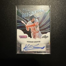 2025 Konnor Griffin Leaf Vivid Pure Imagination Acetate Auto 1/10 Bookend = 1/1