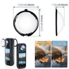 Panoramic Camera Rotating Lens Cap Protector Drop-proof Cover for Insta360 X5